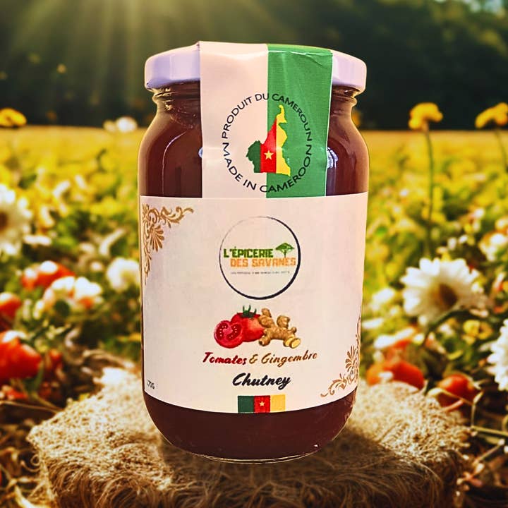 Tomat- & Ingefärschutney 370g för wholesale av Épicerie des Savanes