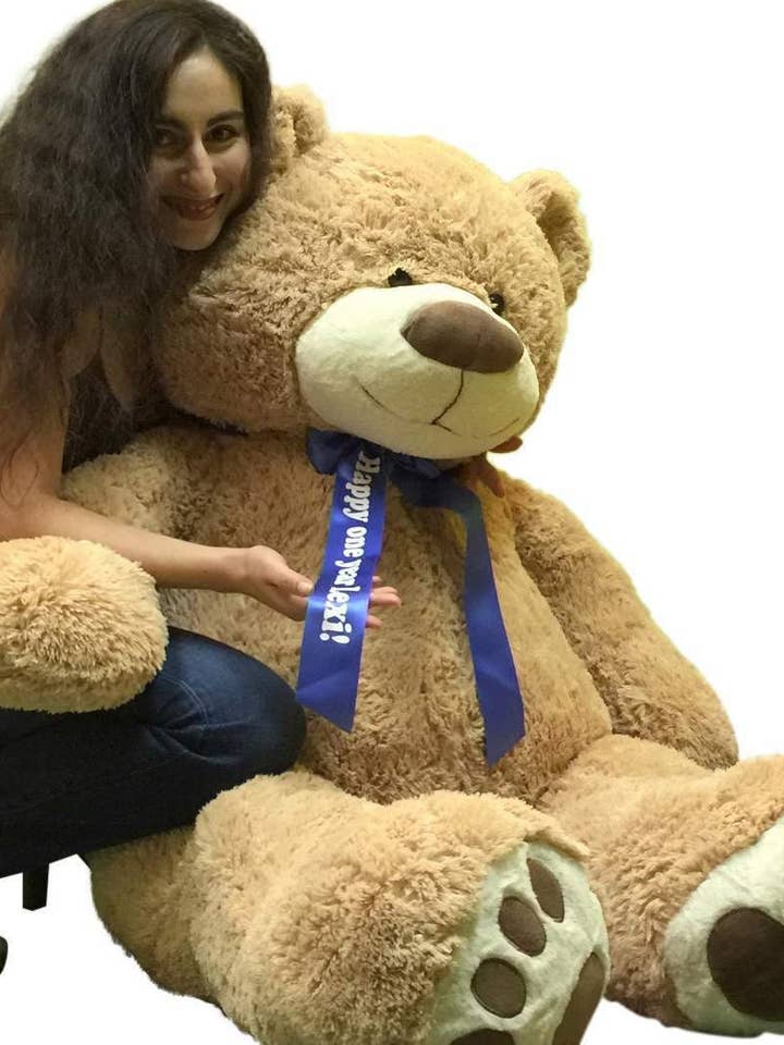 Custom Personalized Big Plush Giant Teddy Bear 5 Feet Tall for wholesale by Big Plush
