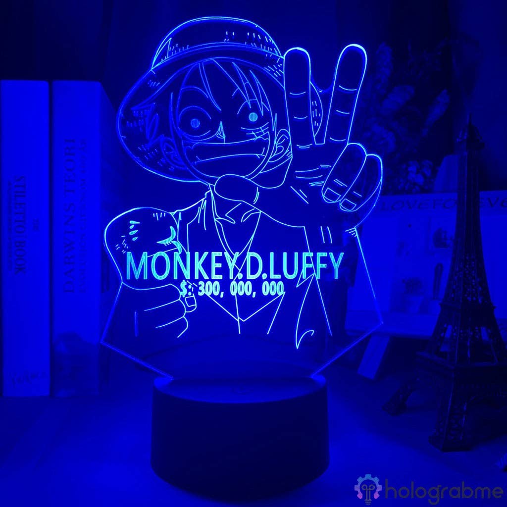 Holograbme - Wholesale Accent/Desk Lamp - One Piece Lamp Monkey D. Luffy Prime6