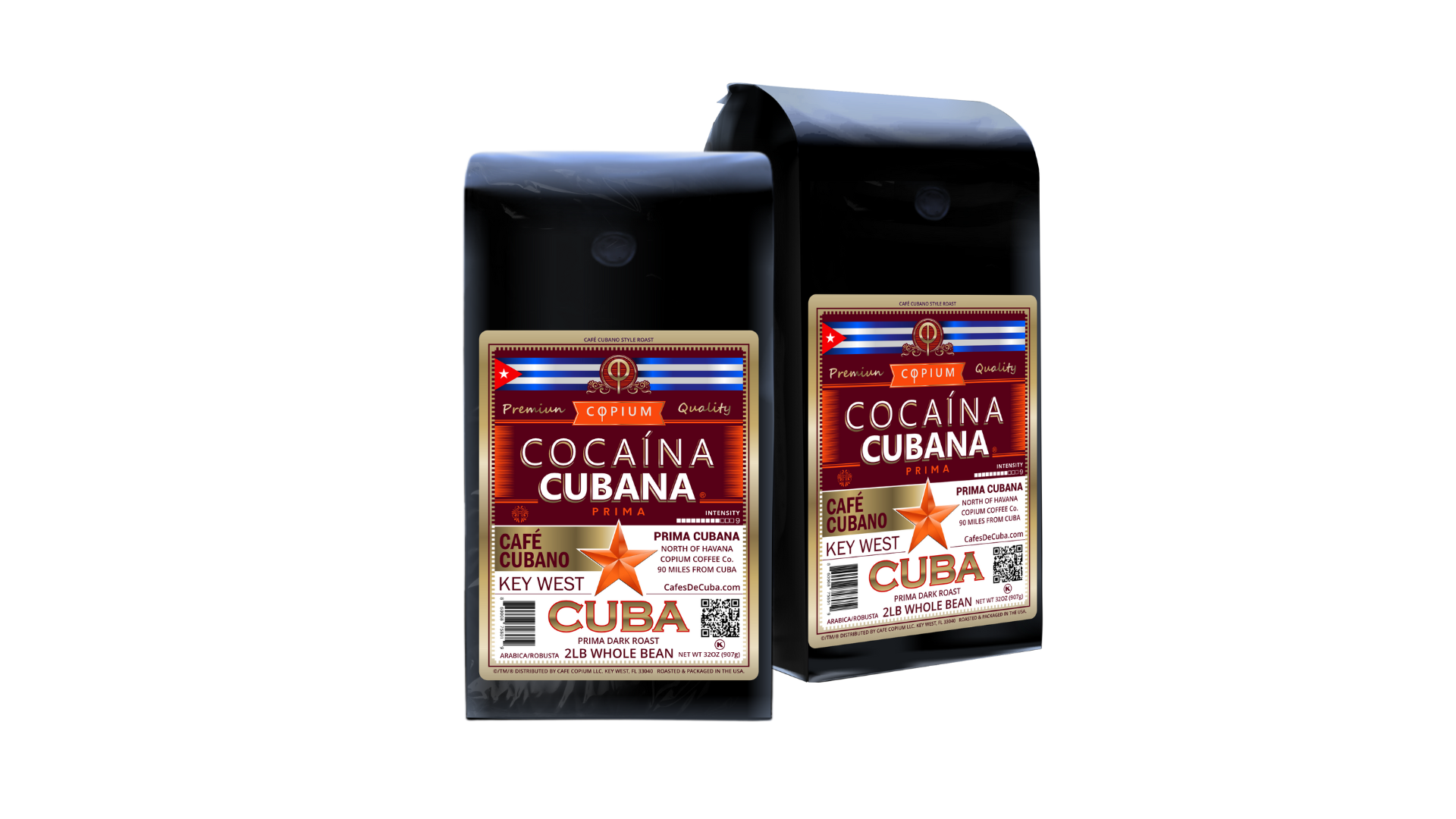 CafésDeCuba.com® - Wholesale Coffee Beans - PRIMA - ARABICA / ROBUSTA BEANS - 2LB BAG.1