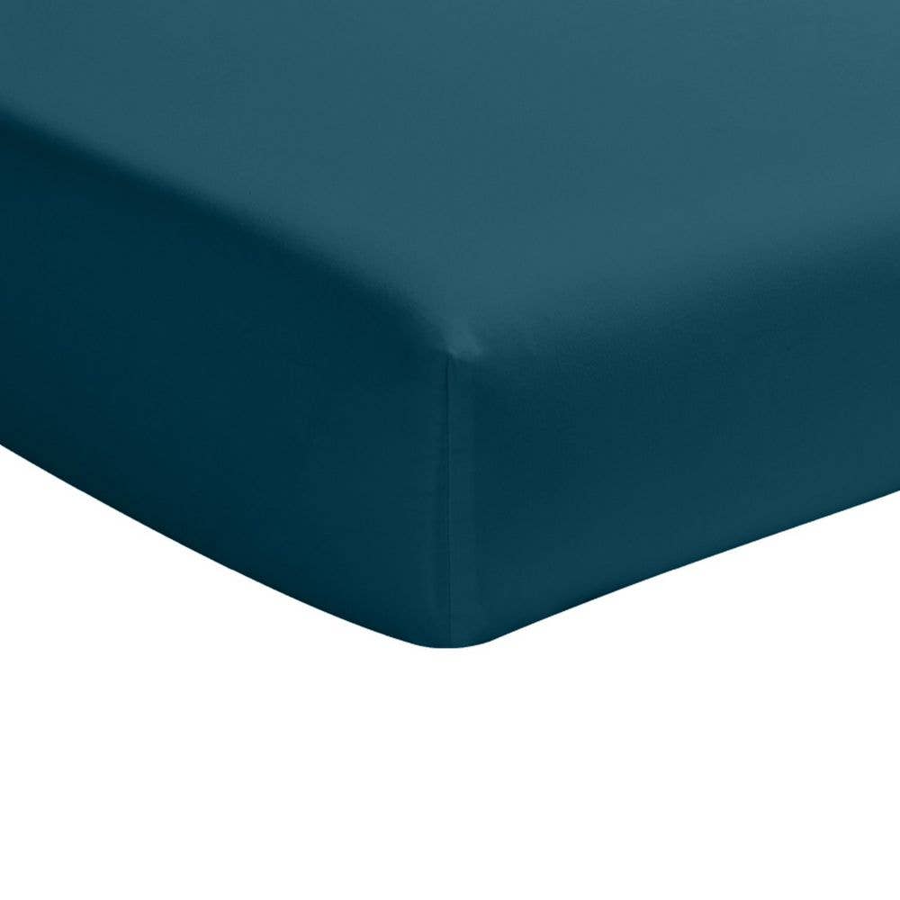 Housse De Rêve – wholesale Fitted sheets – Fitted sheet 140x190 cm Imperial Blue Cotton Percale0