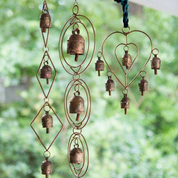 Matr Boomie Fair Trade - Wholesale Wind Chime - Ushas Dawn Long Rustic Bell Wind Chime - Hand Tuned