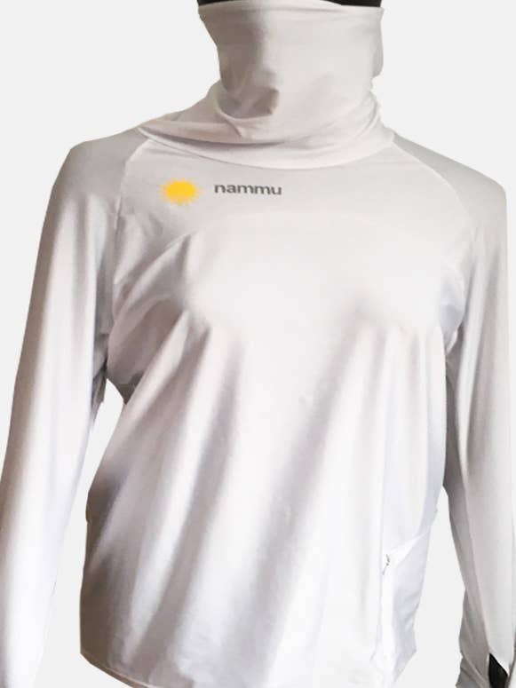 Camicia da bagno a collo alto con protezione solare con tasca - Donna per la vendita all'ingrosso da parte di nammu sun protective swimming hats