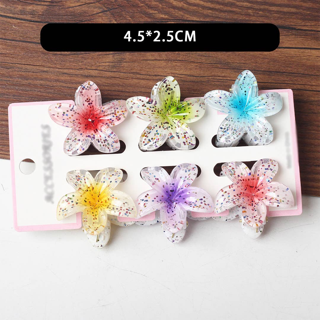 UNISHE - Wholesale Hair Clip - Women's - Bauhinia Flower Back Head Shark Hair Clip ZK32298