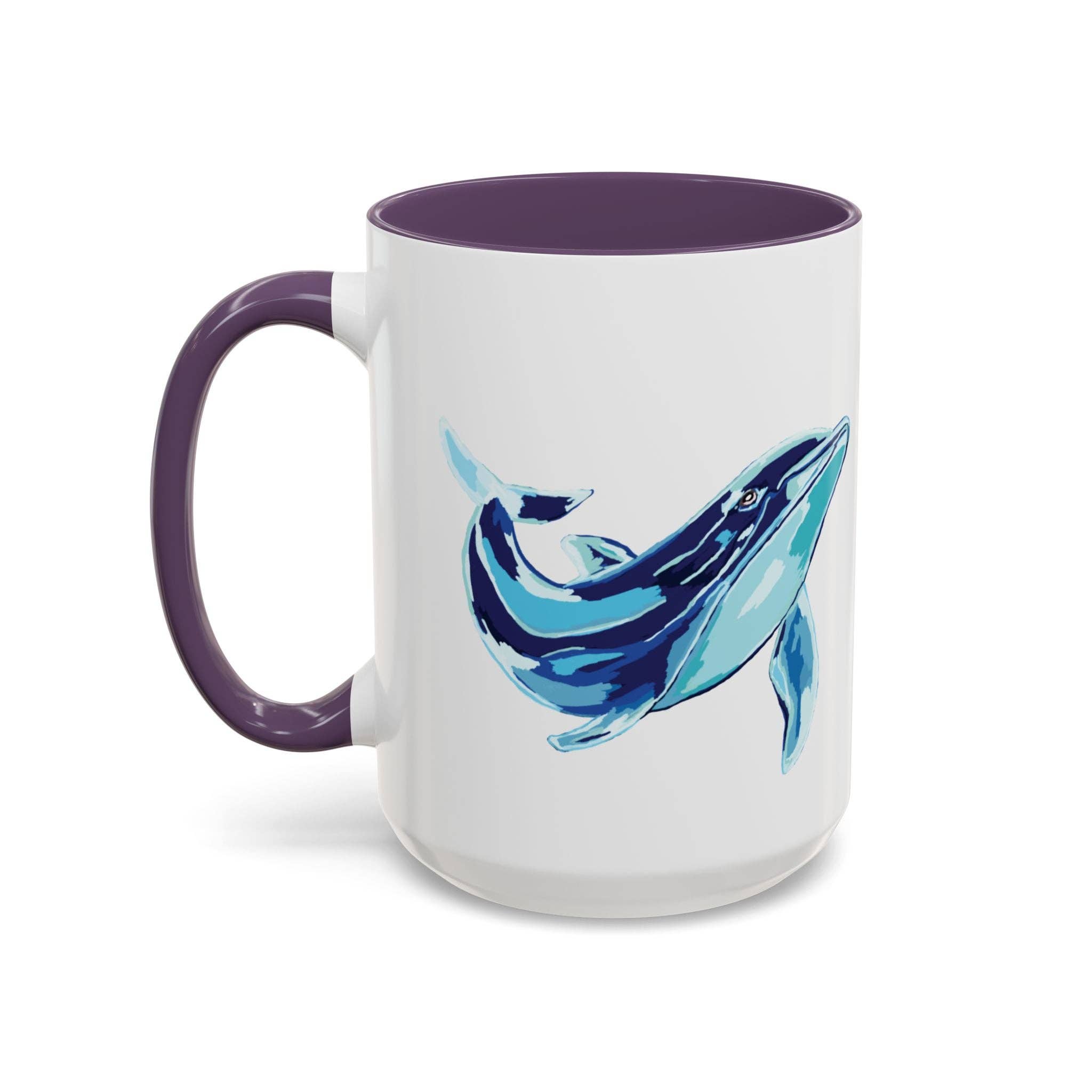 Blue Cava – Großhandel Kaffeebecher – Blauwal Ozeanleben Zwei-Ton Keramik Kaffeetasse - 11 oz & 15 oz39