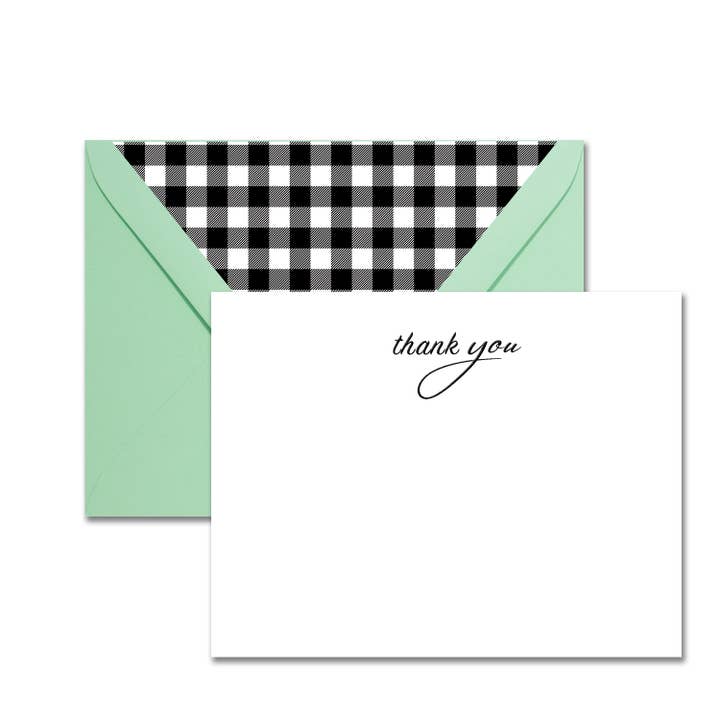 Thank You, Black Note Set for wholesale by Leslie Store