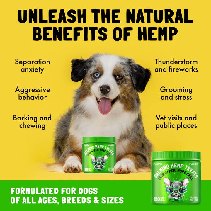 LEGITPET - Wholesale Pet Treats - Dog - Calming Hemp Treats for Dogs with Chamomile