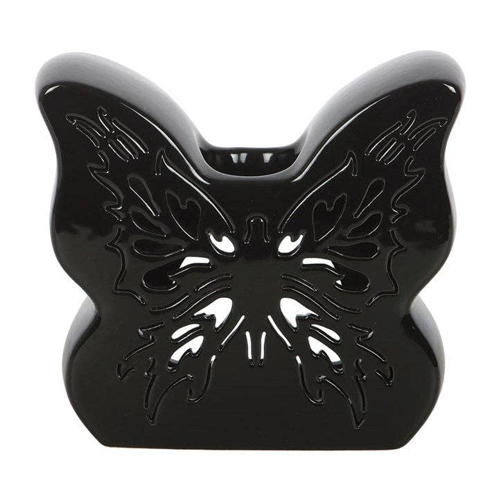Something Different Wholesale - Wholesale Oil warmer - Black Cut-Out Butterfly Oil Burner2