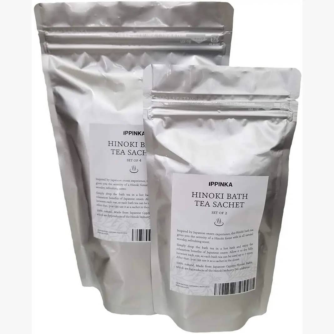IPPINKA Made in Japan - Wholesale Bath Soak/Milk - Hinoki Bath Tea Sachet (Set of 2), All natural3