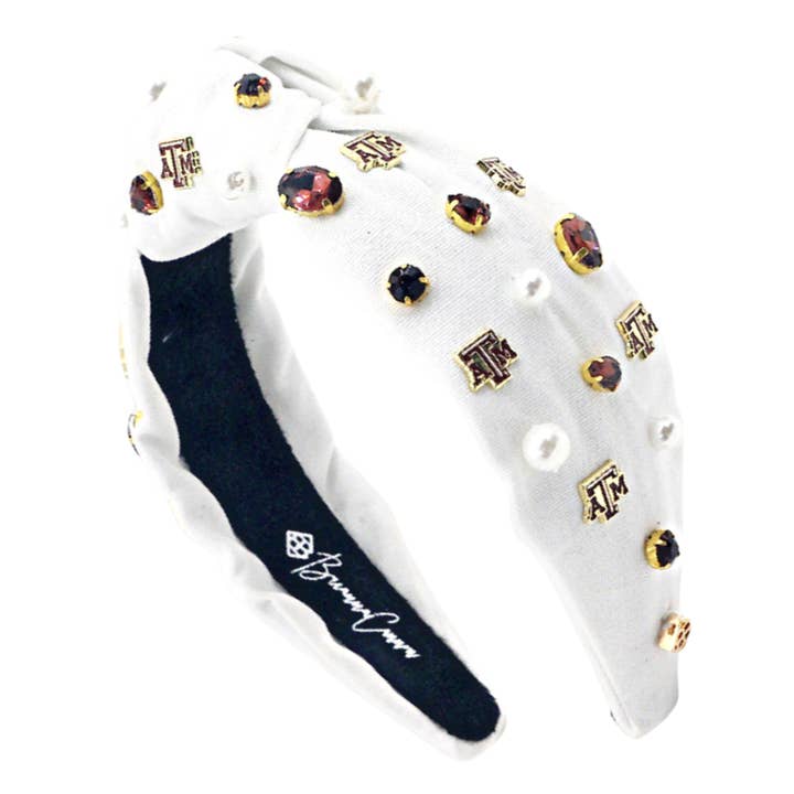 Brianna Cannon - Wholesale Fashion Headband - Women's - Texas A&M White Logo Headband