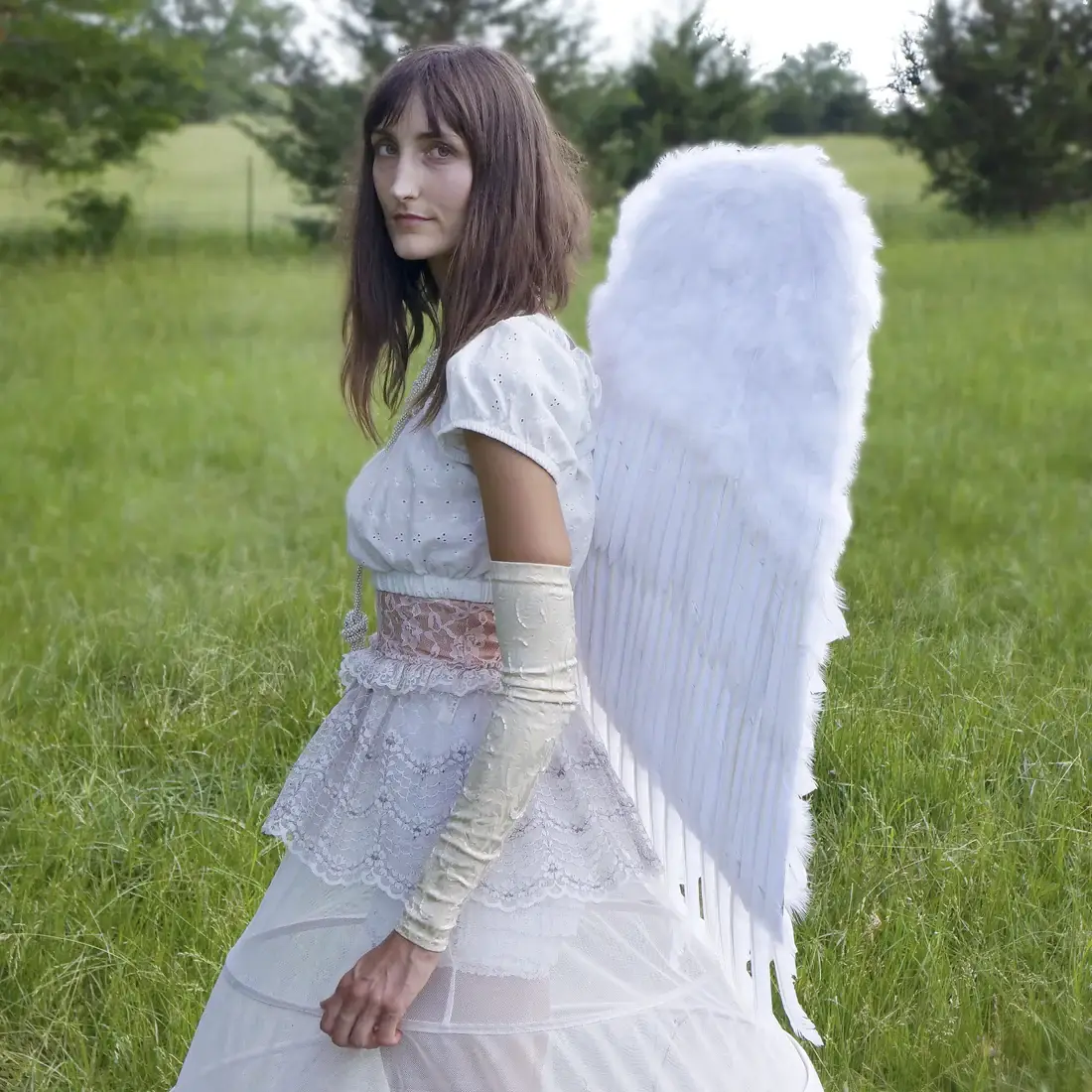 Zucker Feather Products - Vente Déguisement – femme - Costume d'ange blanc pour adultes, grandes ailes d'Halloween3