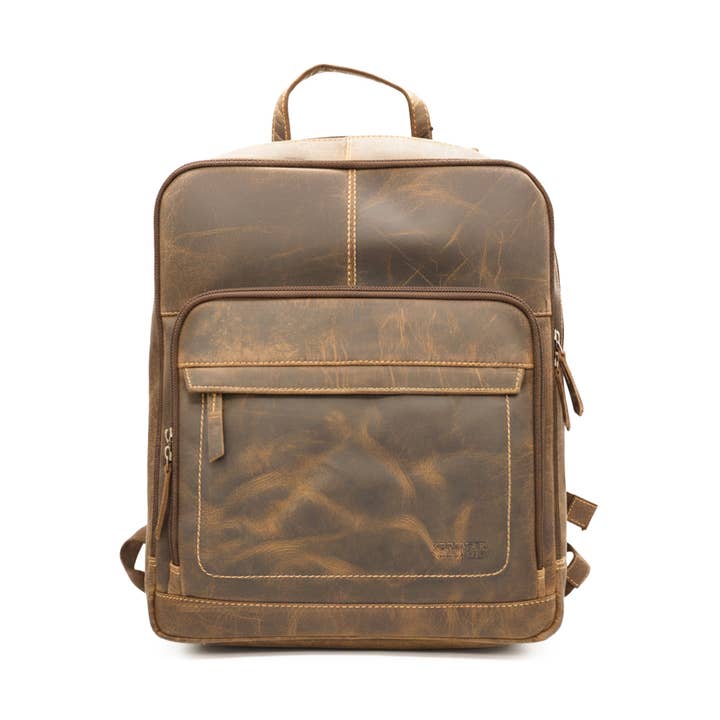 Convertible backpack bag Casual backpack Genuine leather for wholesale by Zerimar 1942