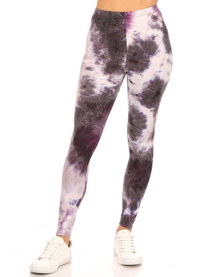 MOA COLLECTION - Wholesale Fashion Leggings - Women's - Solid and Tie Dye Casual Legging Pants17