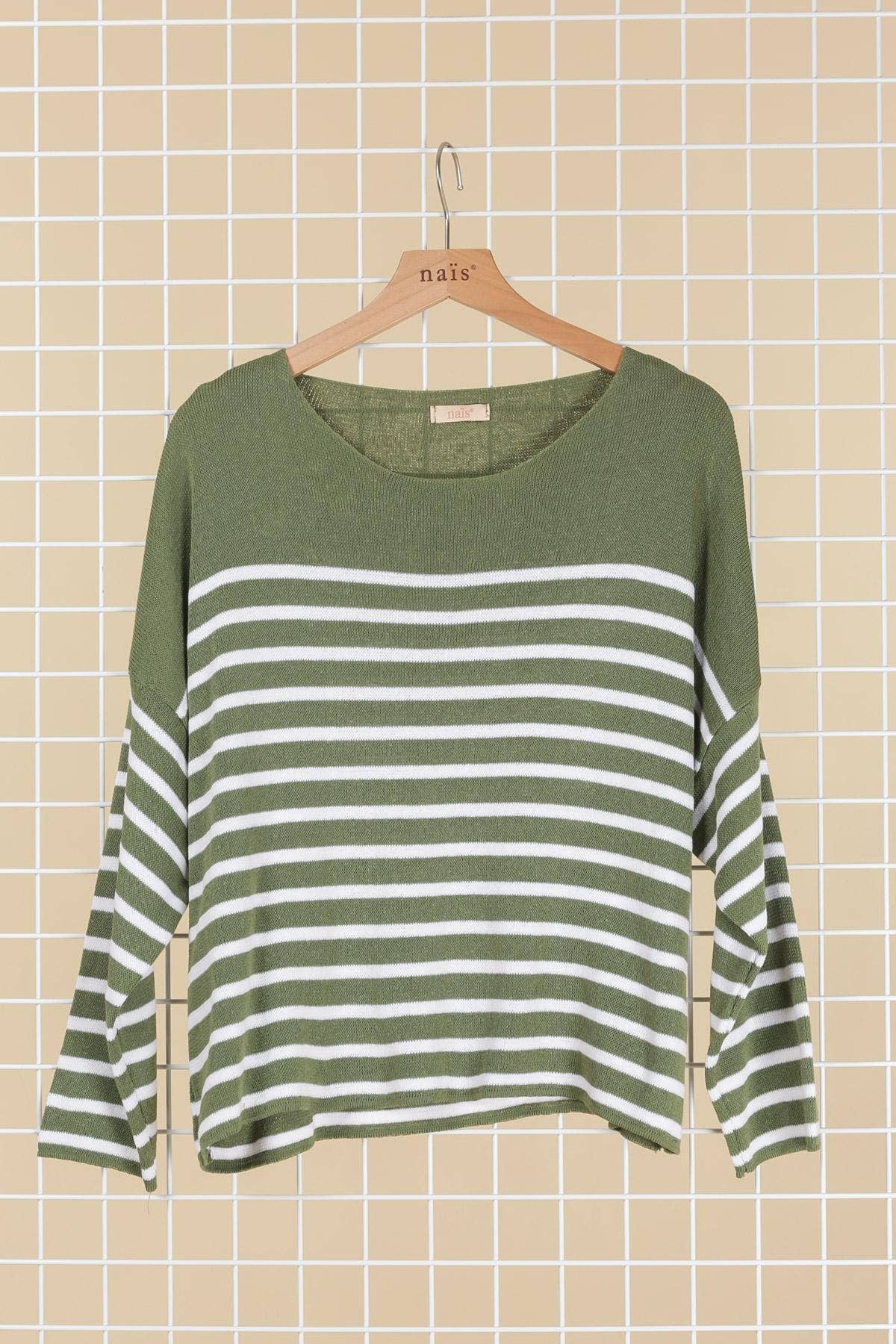 NAÏS PARIS - Vente Pull en maille – femme - PULL COL ROND A RAYURES6