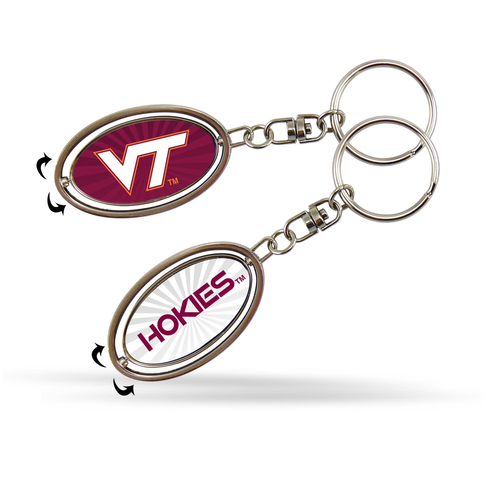 aminco NCAA Virginia Tech Hokies Heavyweight Keychain 