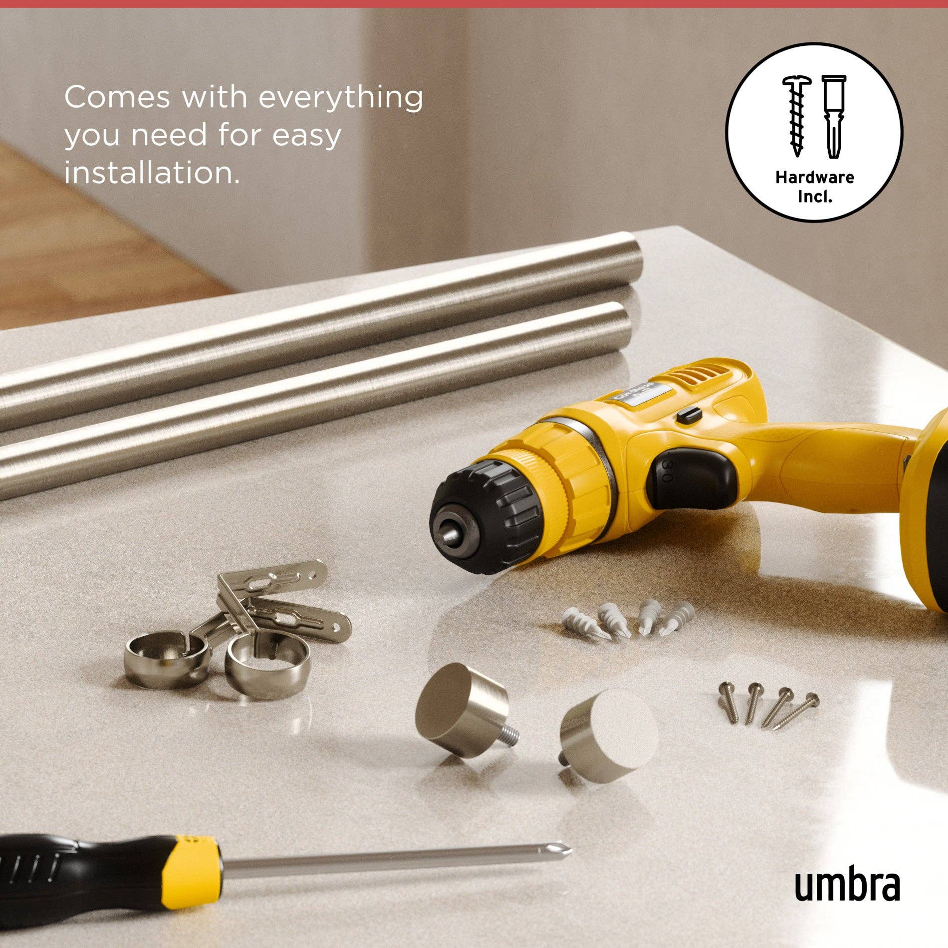 Umbra - Wholesale Curtain Rod - Cappa Curtain Rod32