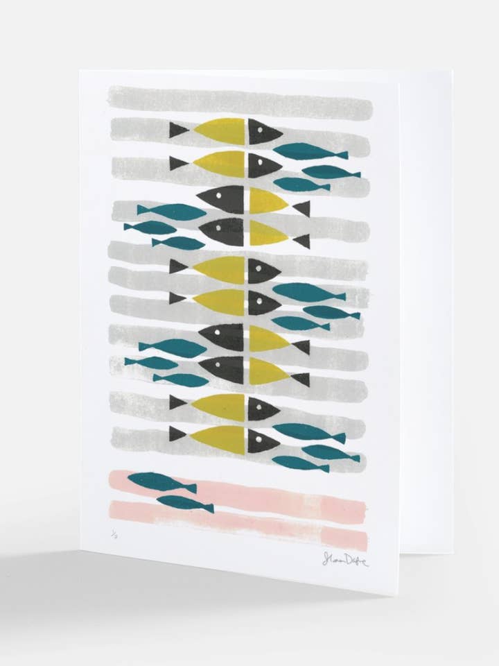 Reflection Fish (Koi) Card for wholesale by Dasheprints