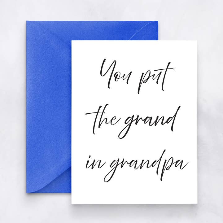 Opa Vaderdagkaart – Jij maakt van opa een grootvader voor wholesale door Felicia Nicole Design