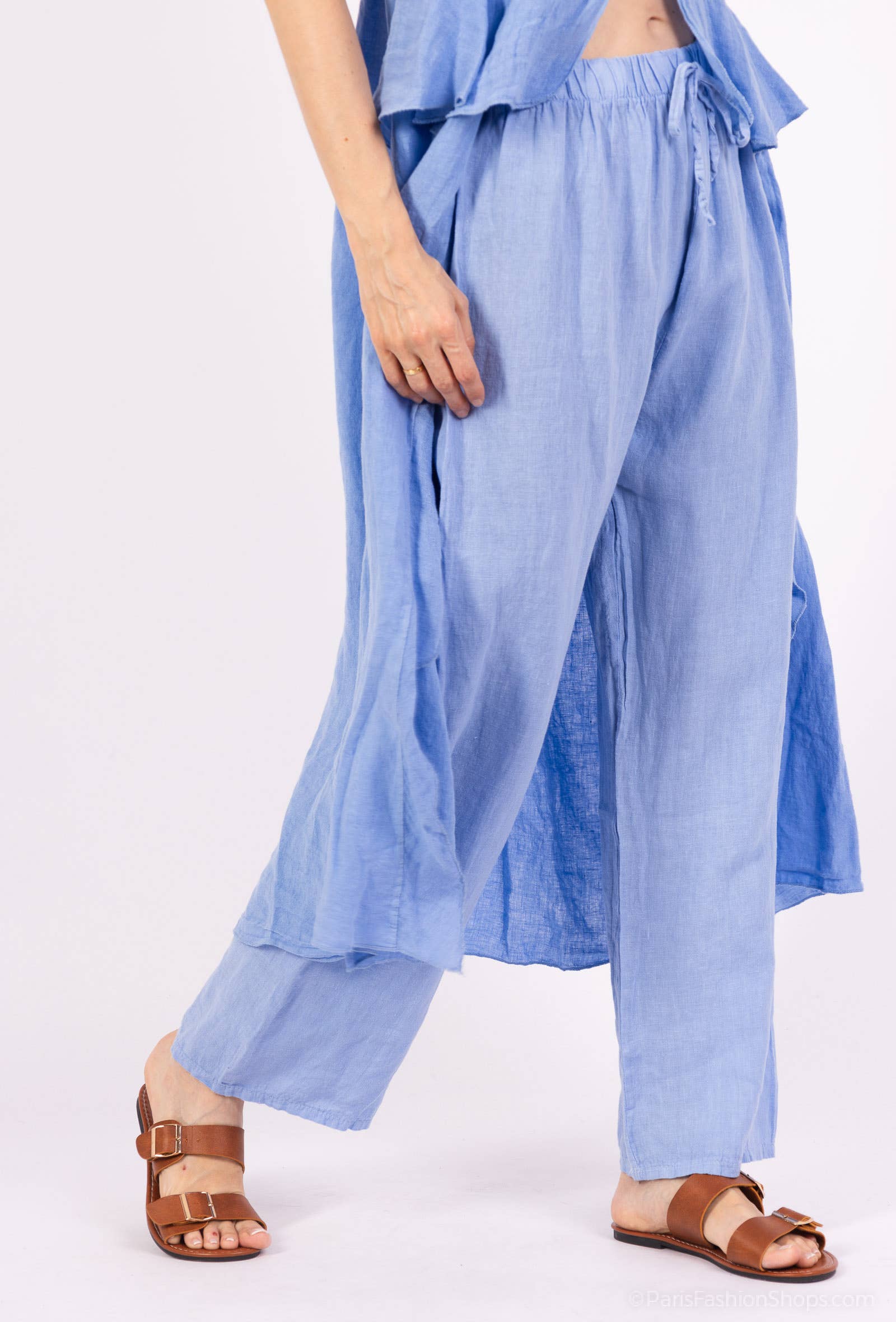 Shyloh – Großhandel Hose – Damen – Leinenhose mit Kordelzug 206399