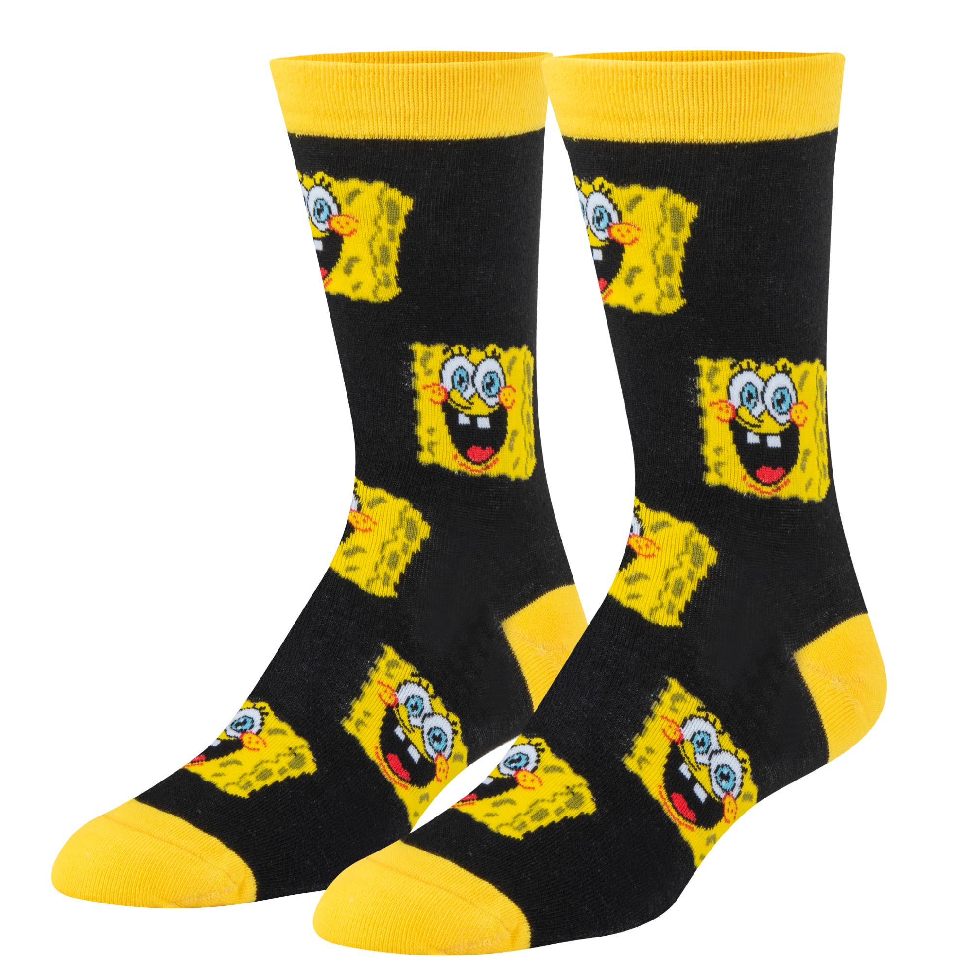 Crazy Socks - Wholesale Socks - Women's - Crazy Socks - Womens Crew - Spongebob Heads2