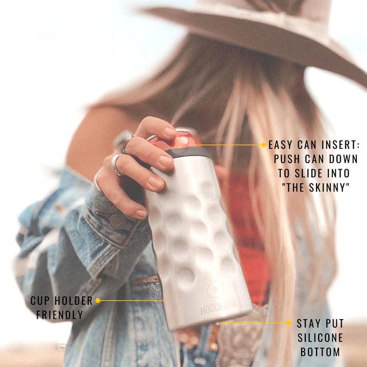 Hooch Hog - Venta al por mayor Fundas para recipientes de bebida - The Skinny Can Cooler [Purple Glitter4