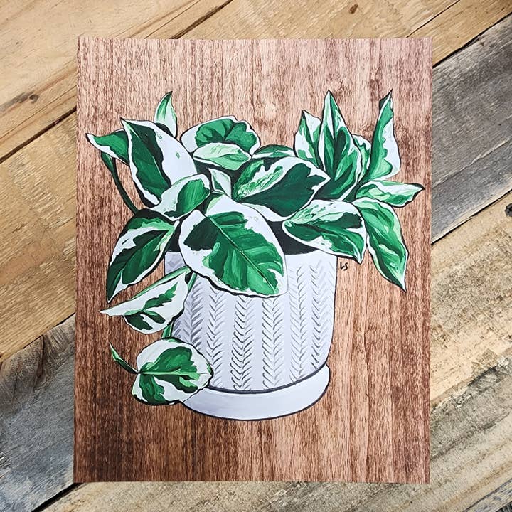 Reproducción de pintura de perlas y jade sobre papel para venta al por mayor de Eccentric Garden