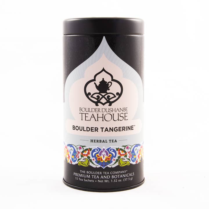 Boulder Tea Company - Wholesale Tea Bags - Boulder Tangerineâ„¢ Herbal Tea - Tin of 15 Tea Sachets