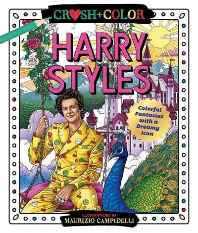 Microcosm Publishing & Distribution - Vente Livre de coloriage et d'activités pour adultes - Harry Styles : Fantaisies colorées avec une icône rêveuse0