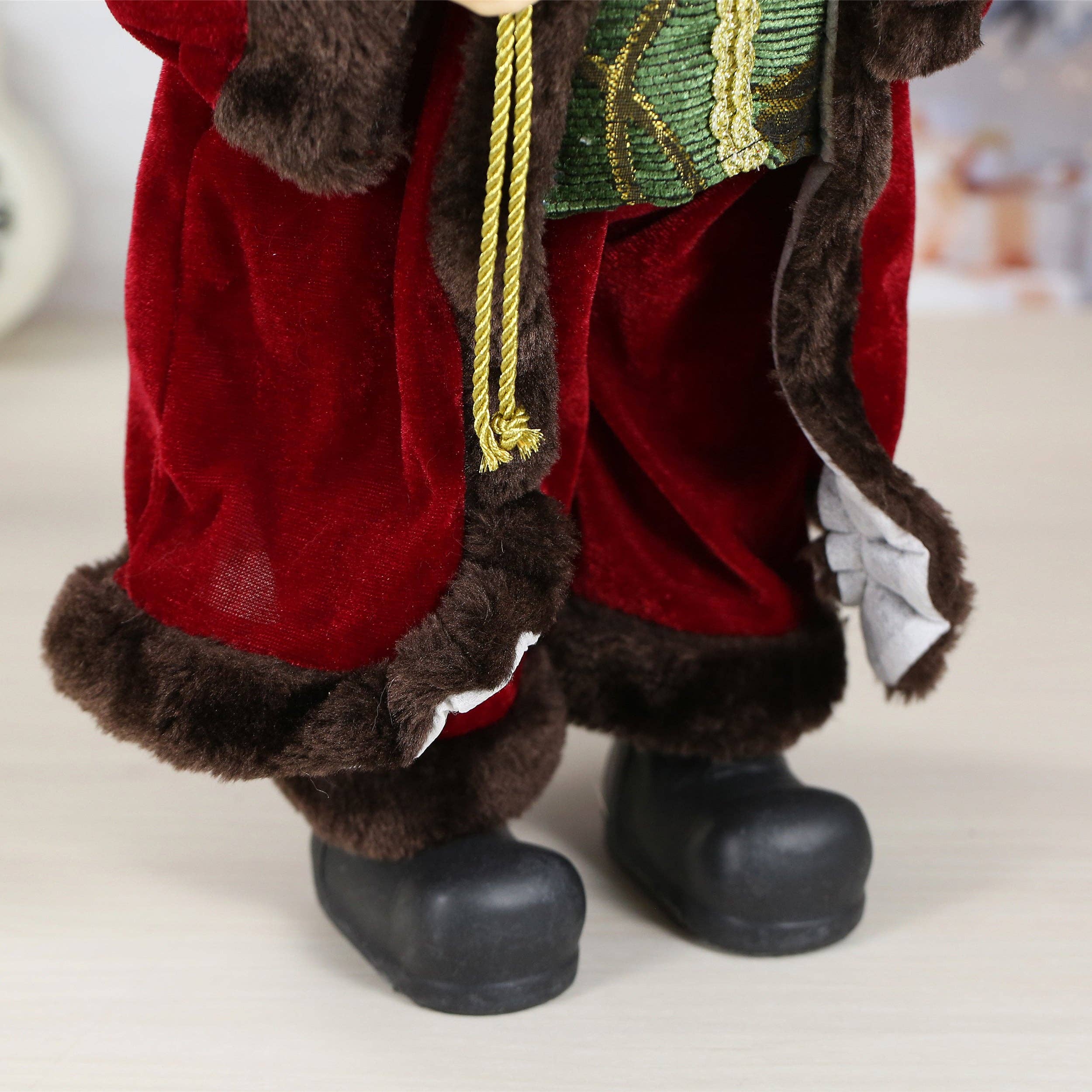 SINT - Wholesale Christmas Decoration - SINT 18 Inch Christmas Standing Santa Claus Doll Statue Figurine Ornament10
