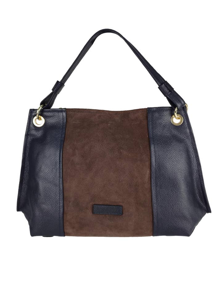 Borsa a mano in suede e pelle dollaro per la vendita all'ingrosso da parte di Florence Leather