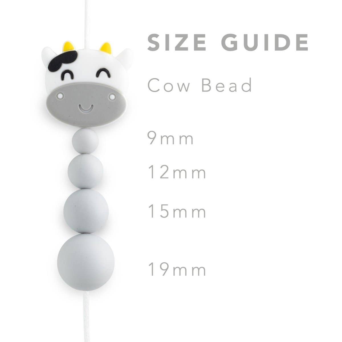 Cara & Co Silicone Craft Supply - Vente Perle - Perles focales en silicone pour vaches2