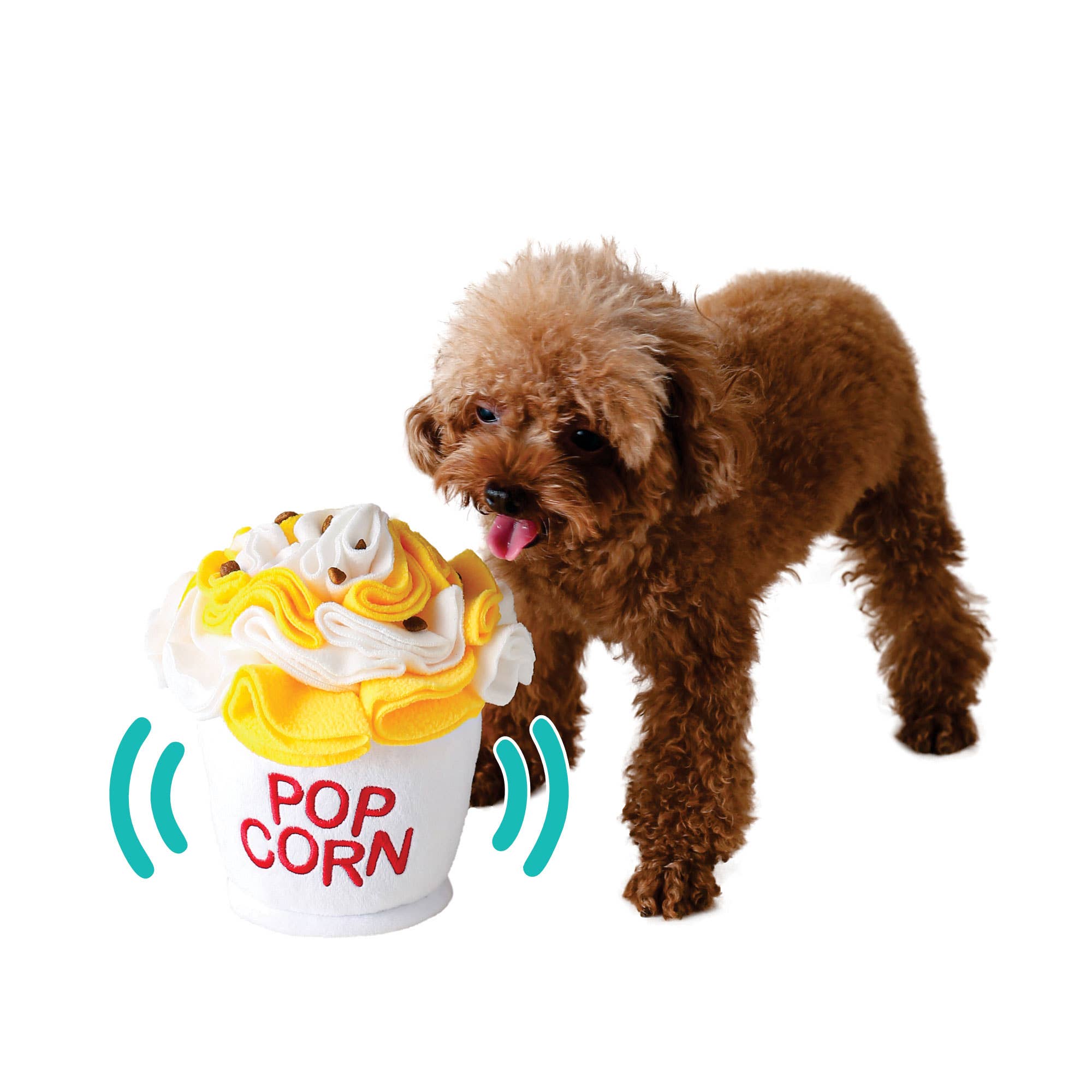 LUFTPETS - Wholesale Pet Plush Toy - Dog - Crinkly Popcorn Snuffle Toy – Treat Puzzle for Dogs & Cats17