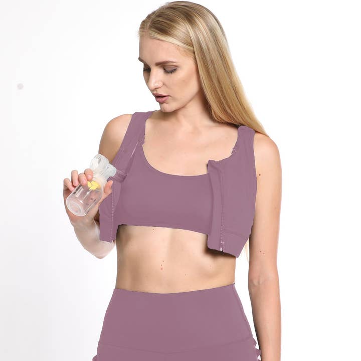 Lavender Smoke Capucine 2 - High Neck High Support Nursing & Hands Free Pum for wholesale on Faire