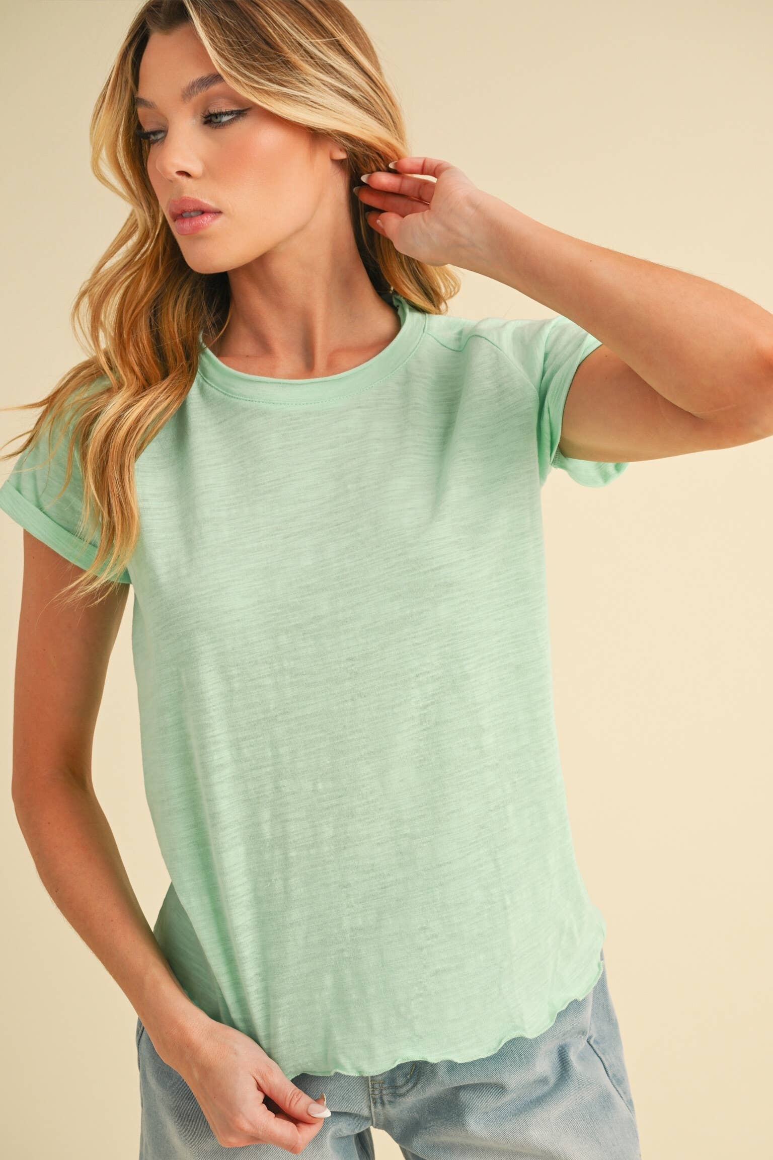 AEMI + CO - Wholesale T-Shirt - Women's - 8219BK Gwen Tee19