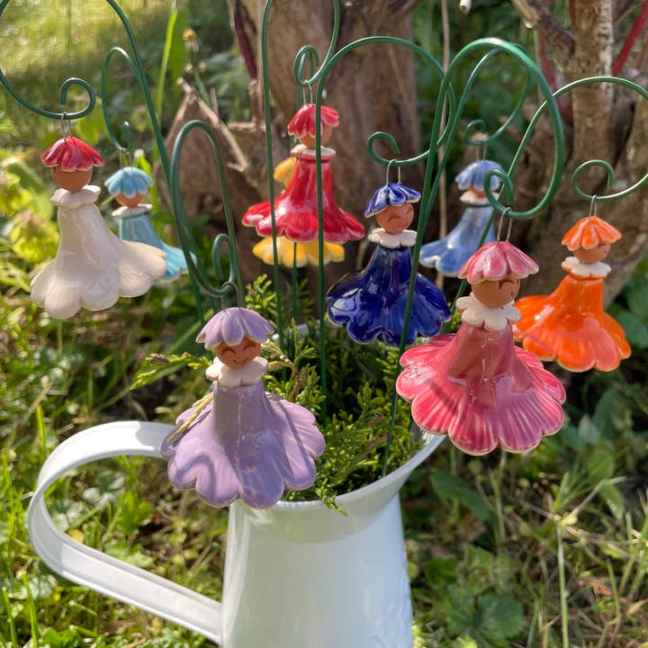 Pannonhem AB. - Vendita all'ingrosso Ornamenti/decorazioni per esterni - Fata colorata da appendere, figure in ceramica4