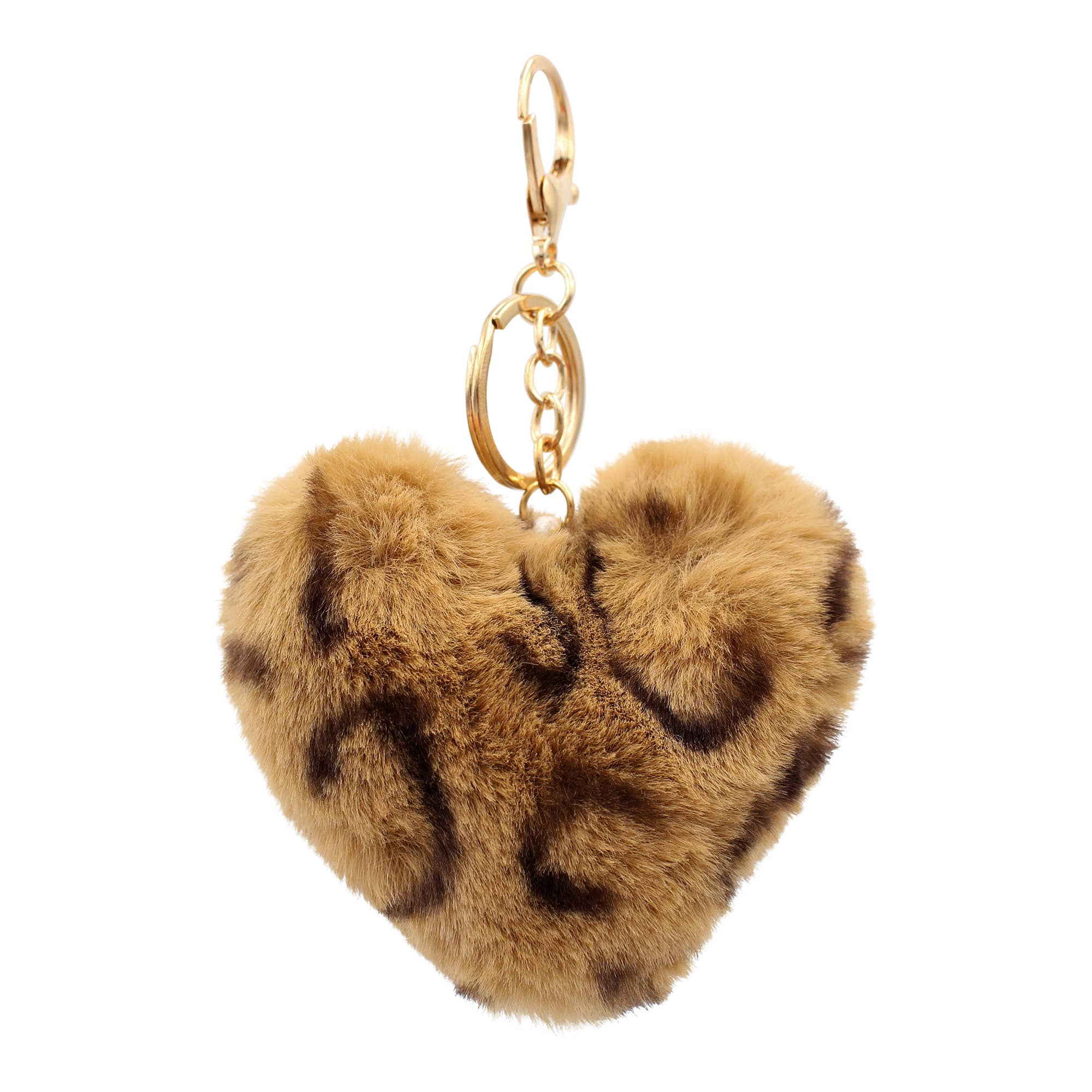 Real Sic – wholesale Keychain – Unisex – Pom Pom Fuzzy  Heart Key Chain for girl's bag and purse5