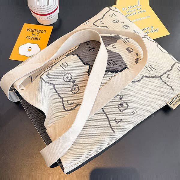 UZ Wholesale Store - Wholesale Tote Bag - Women's - Contrast Color Split-Joint Bags Woven Handbag5