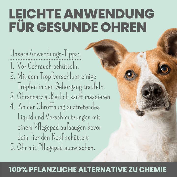 Noms+ – Großhandel Ohrenreiniger für Haustiere – Hund – 2-in-1 Ohrfein Reinigung & Pflege für Hunde & Katzen3