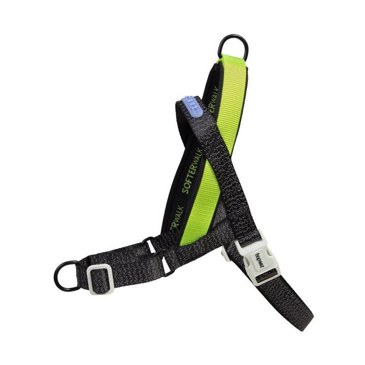 Hundog - Official zee.dog distributor - Vente Laisse – chien - Harnais Norvégien Softer-Walk NOX - avec détails réfléchissants0