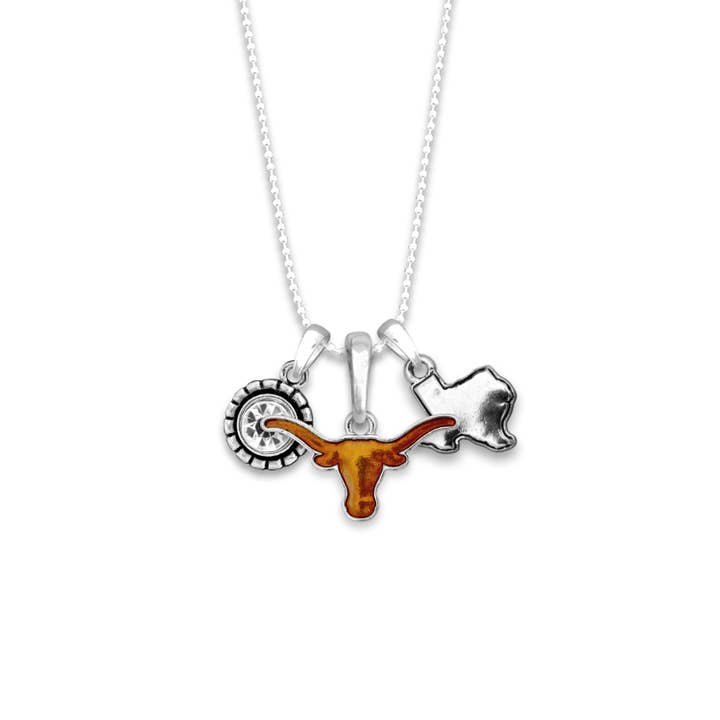 Texas Longhorns Home Sweet School Necklace for wholesale by From The Heart