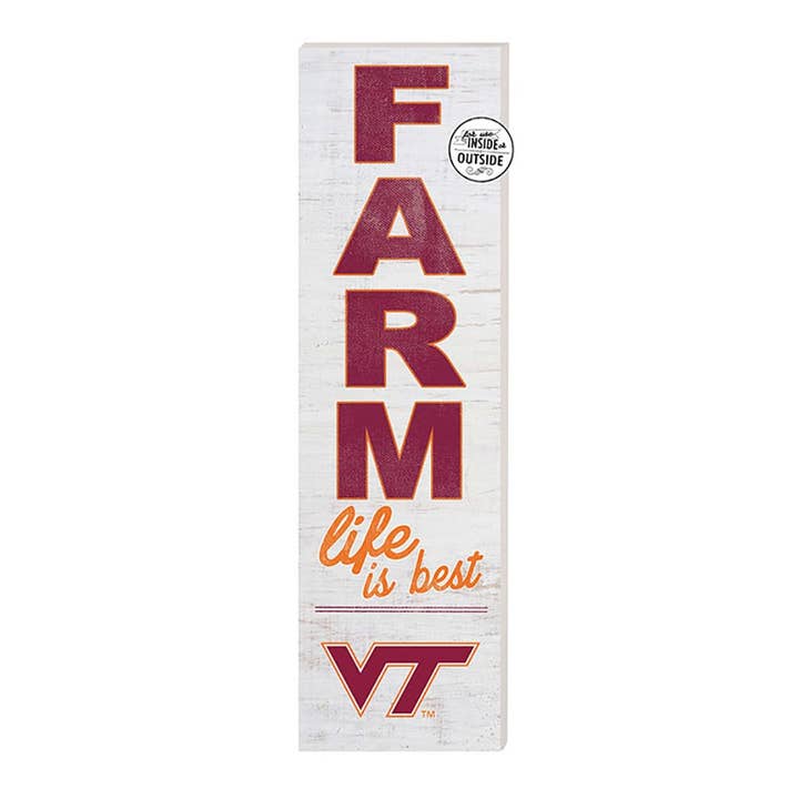 10x35 InOutdoor Sign FARM Life Virginia Tech Hokies for wholesale by KH Sports Fan