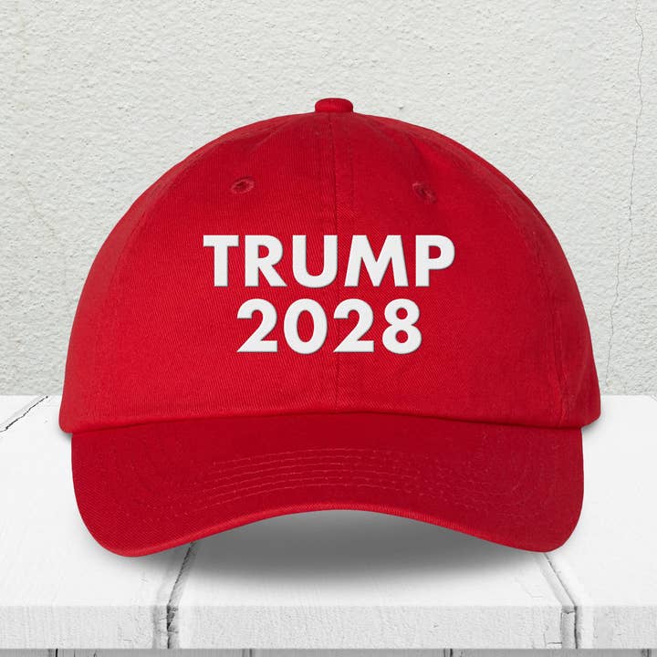 Trump 2028 Embroidered Dad Hat for wholesale by God And Glory Gifts