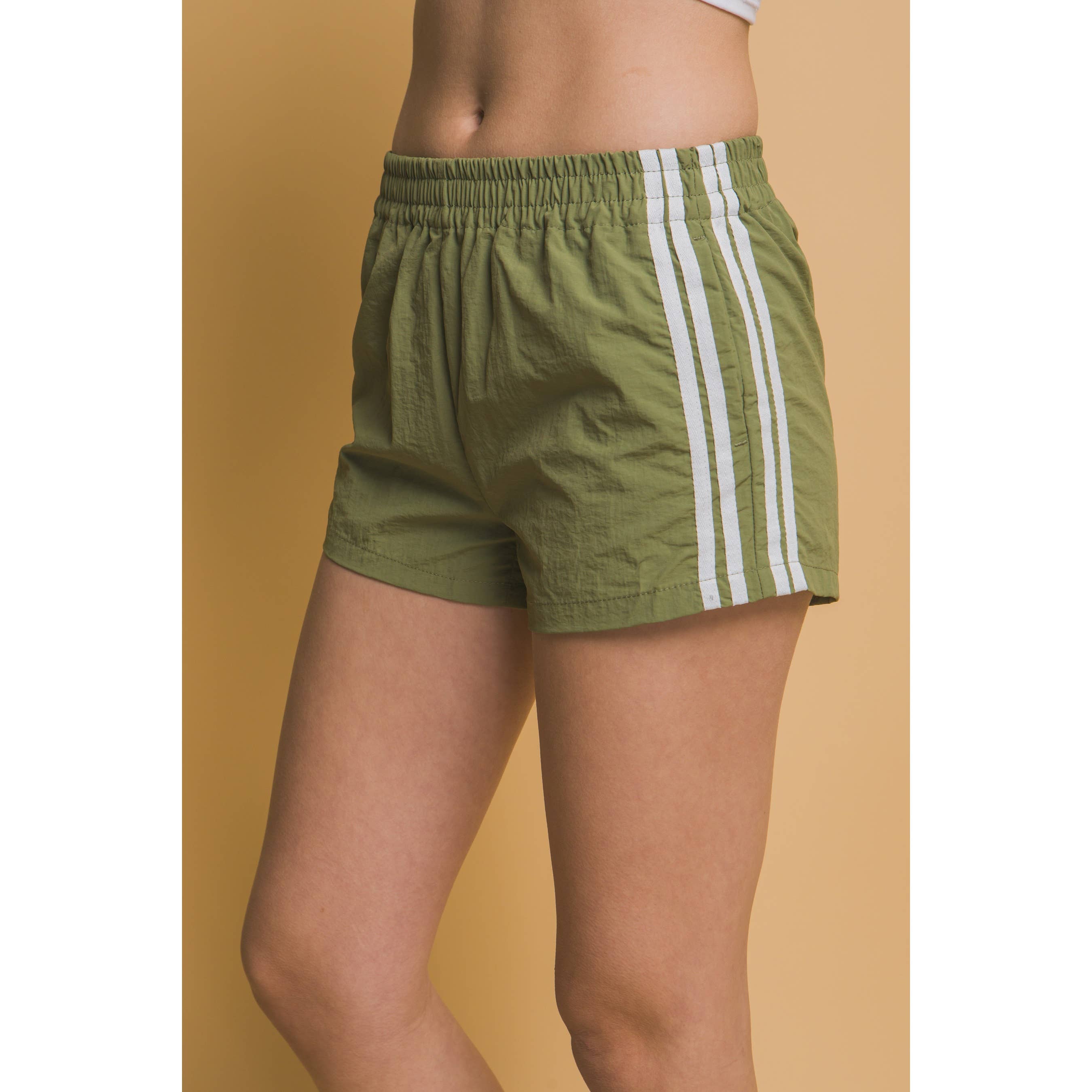 ITSSY - Wholesale Shorts - Women's - Side Stripe Windbreaker Shorts5