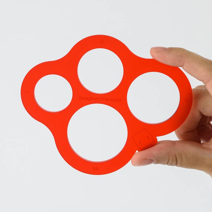 Spaghetti à mesurer, taille d'un spaghetti, rouge pour la vente par Crispy lab