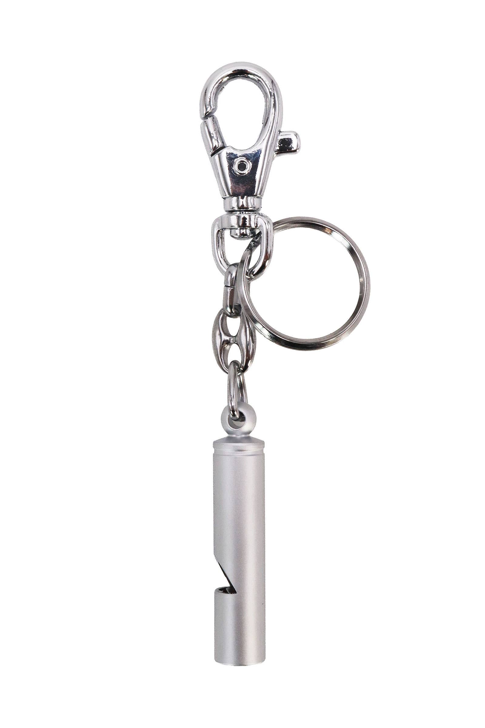 SØLV Højkvalitets sikkerhedsfløjte nøglering - 25 stk. for engroshandel på Faire2