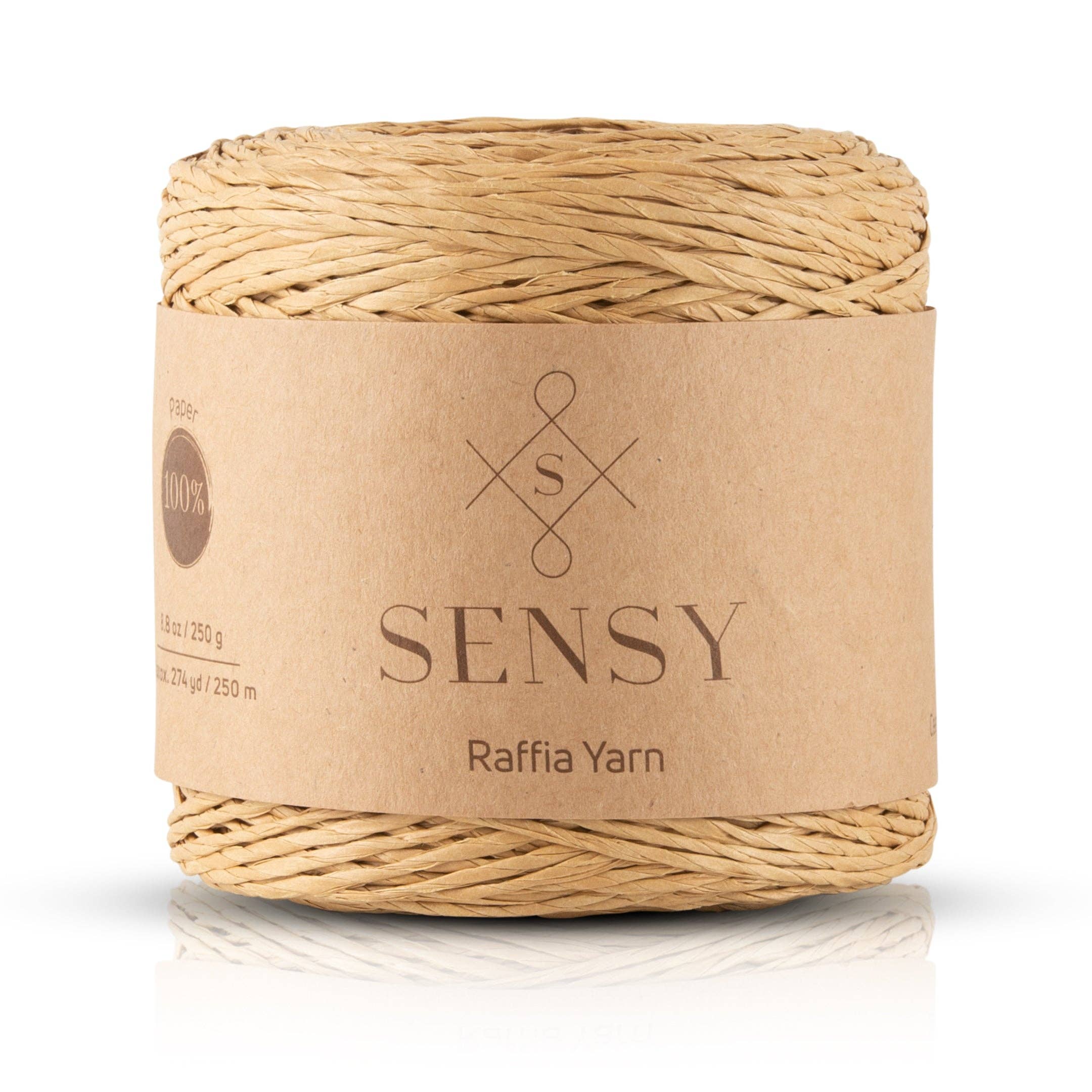 Sensy - Venta al por mayor Hilos - Sensy Hilo de rafia 100 % papel, 250 m (274 yd)23