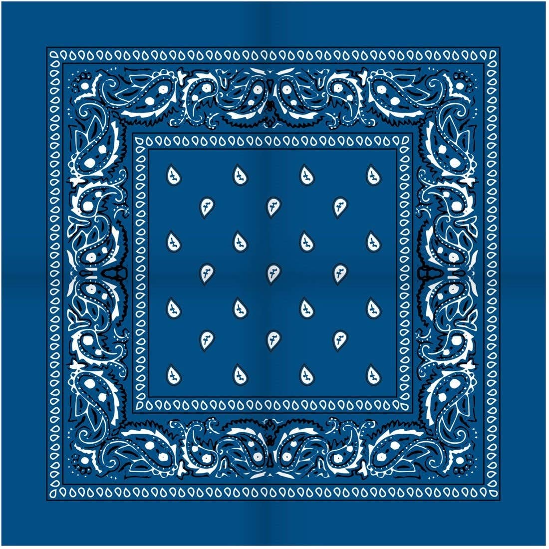 TRAAGOODS.COM - Wholesale Handkerchief - Unisex - Peasant handkerchief Blue0