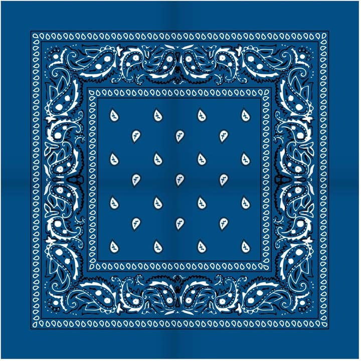 TRAAGOODS.COM - Wholesale Handkerchief - Unisex - Peasant handkerchief Blue