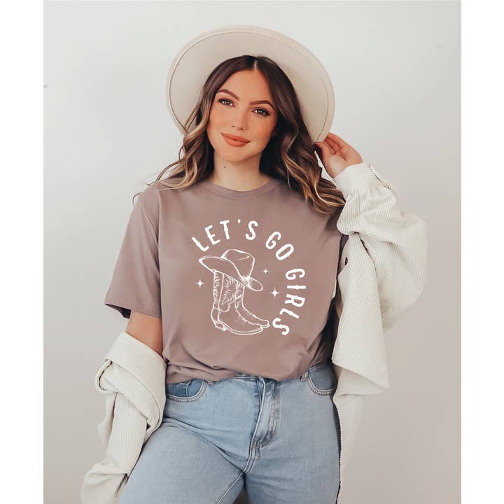 Blonde Ambition Apparel & Designs - Wholesale T-Shirt (Graphic) - Women's - Let's Go Girls Tee | Exclusive Design | Western Tee8