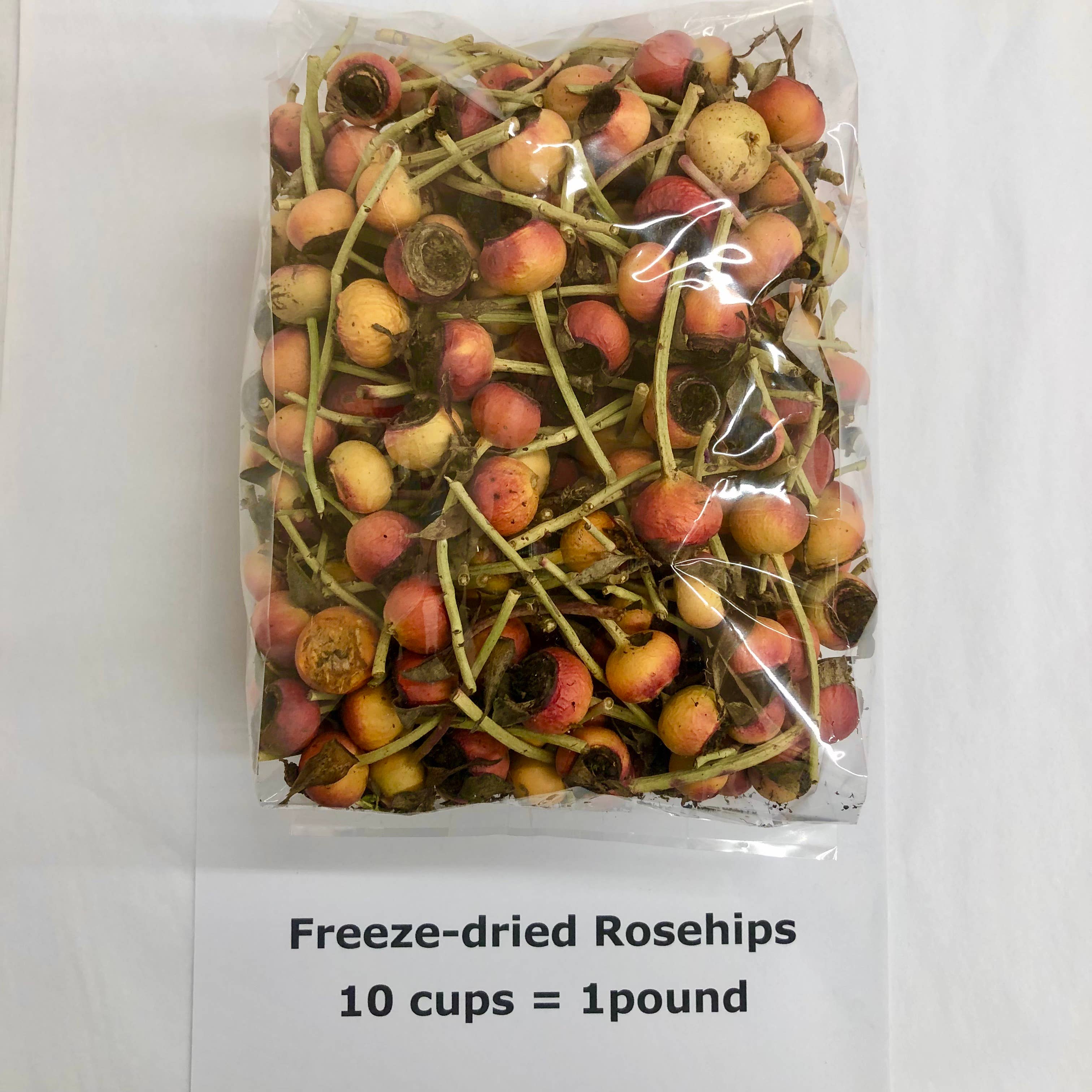 Flyboy Naturals Rose Petals – wholesale Dried/pressed flowers – Organically Grown Freeze-Dried Rose Hips 10 cups - 1lb   USA3